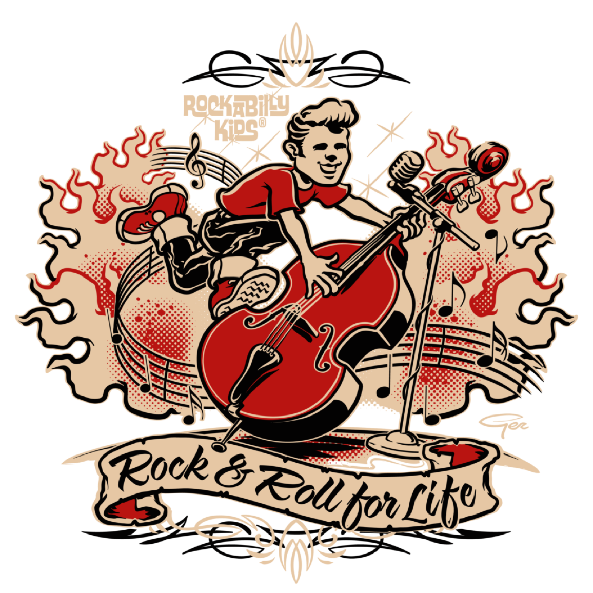 Rockabilly Kids T-Shirts Bestellen